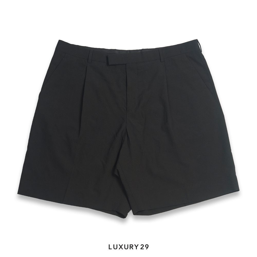 Dior Pleated Bermuda Shorts(XL, Black)