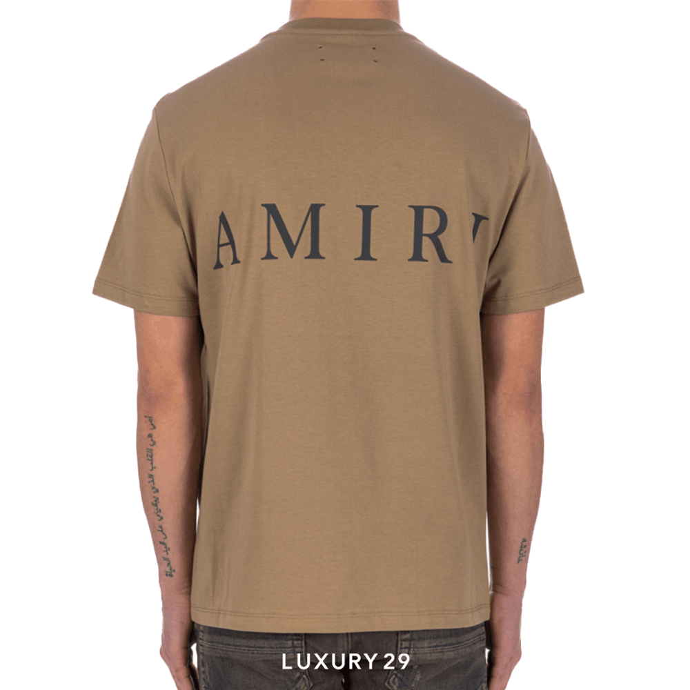 Amiri Logo Tee 'Tan'(S, Brown)