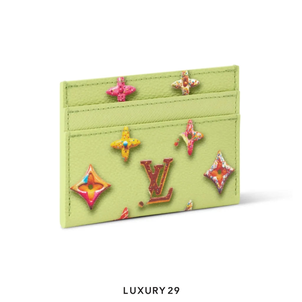 Louis Vuitton LV Double Card Holder Pistachio color(Small, Green)