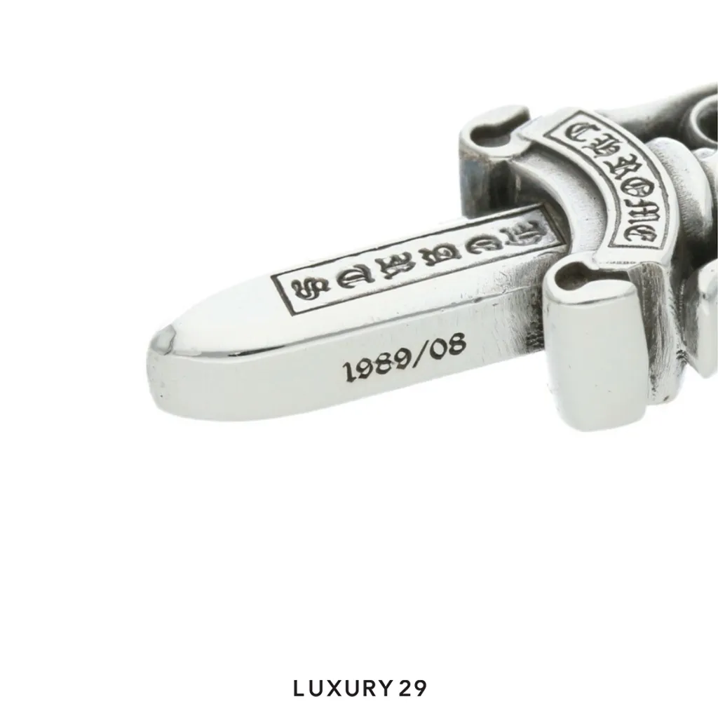 Chrome Hearts 925 Silver Dagger Pendant(Free Size, Silver)