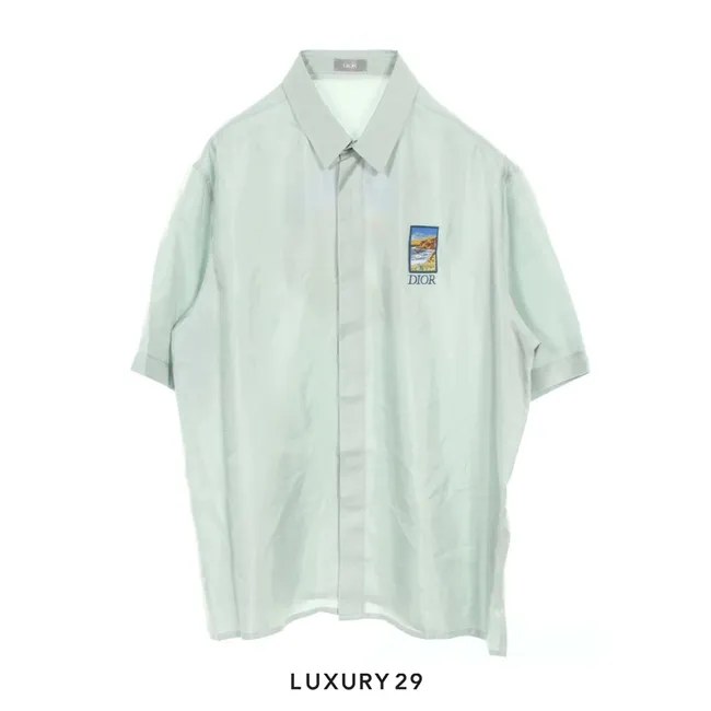 Dior DIOR x Jack Kerouac Men's Silk Top in Green