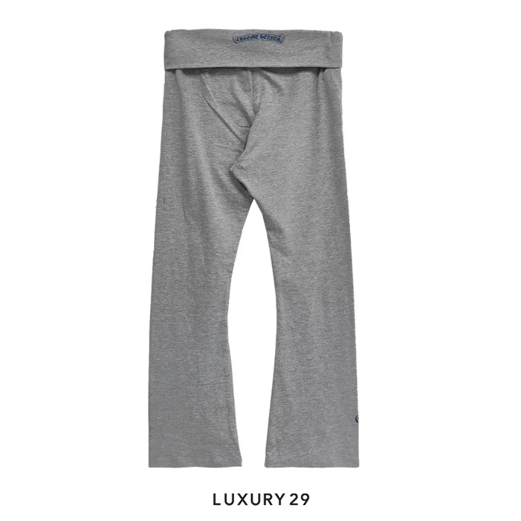 Chrome Hearts Bell-Bottom Yoga Pants Grey(M, Grey)