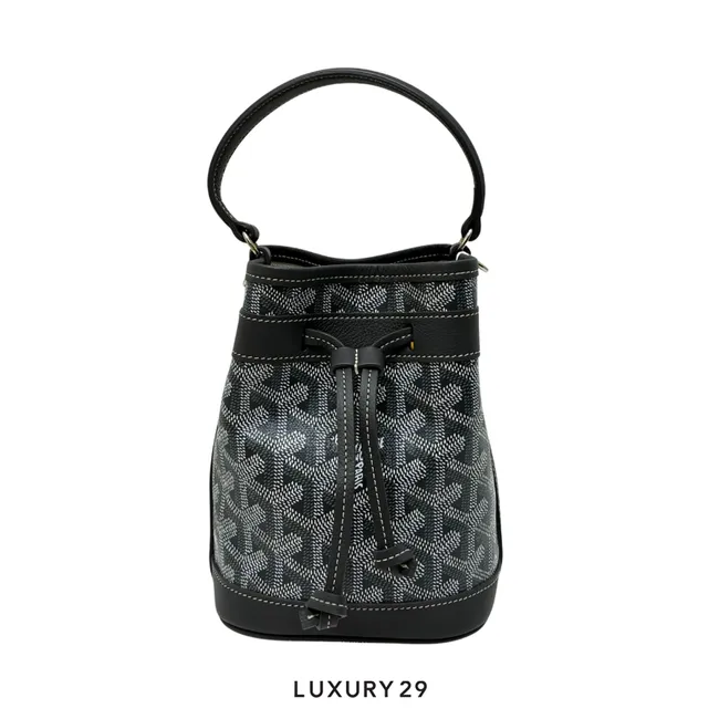 Goyard Petit Flot Mini bucket Bag Grey