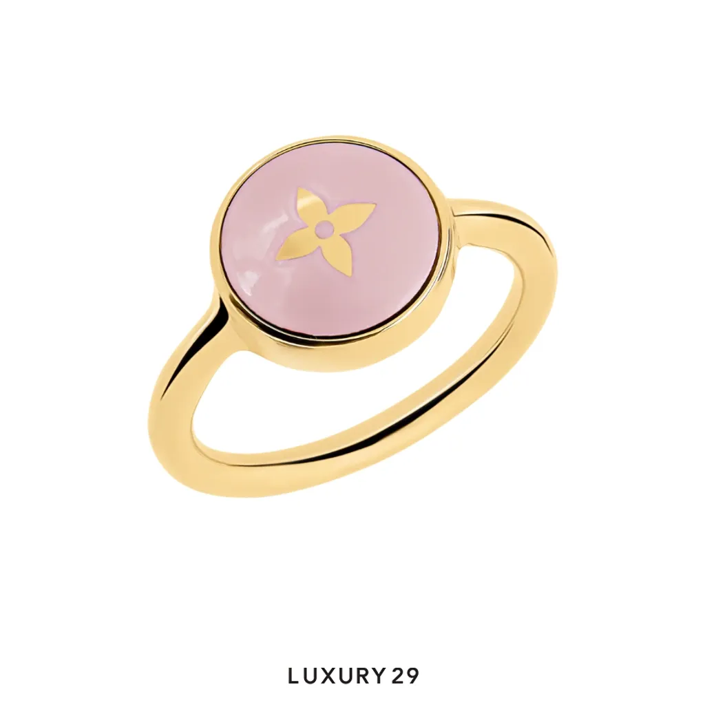 Louis Vuitton LV Pearly Confetti Ring Pink(Medium, Pink)