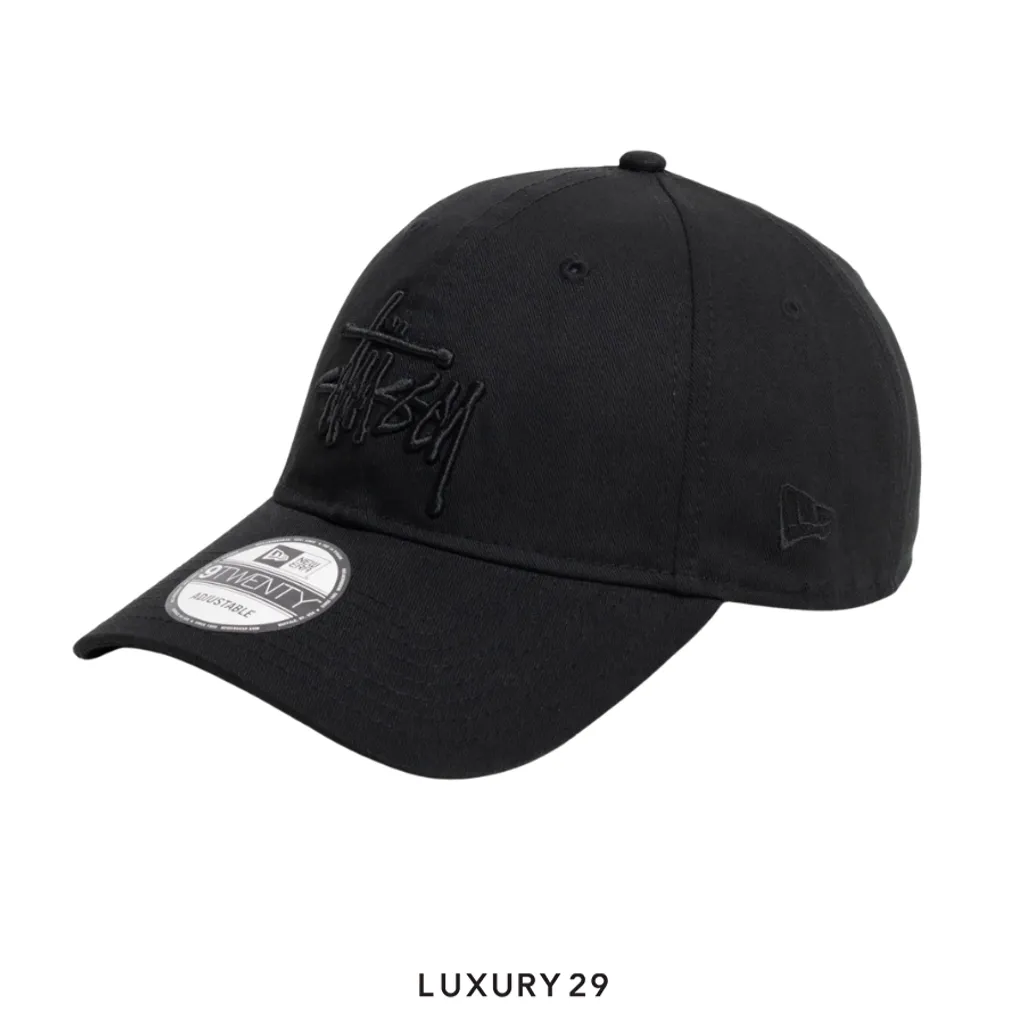 STUSSY 9TWENTY BASIC CAP ONYX(Free Size, Black)