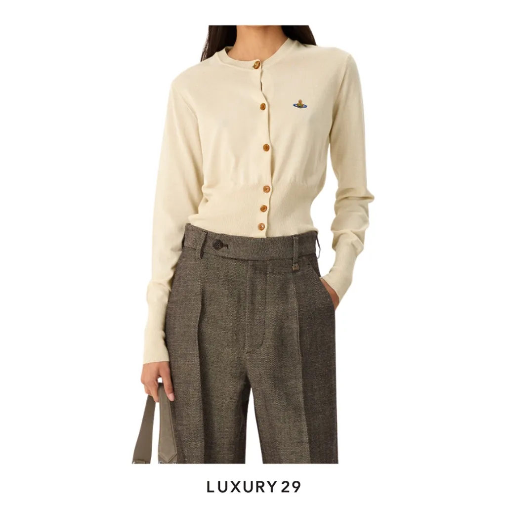 Vivienne westwood Bea Cropped Cardigan Cream(M, Neutrals)