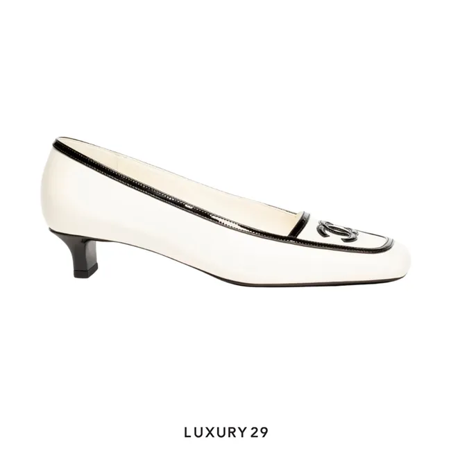 Chanel Fall Winter 2026 Pre-Collection Pumps Lambskin & Patent Calfskin White & Black
