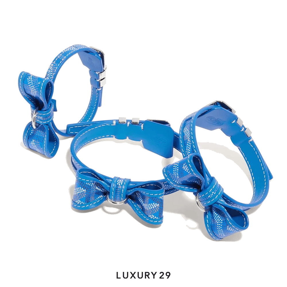 Goyard Oscar Collar Sky Blue(Free Size, Blue)