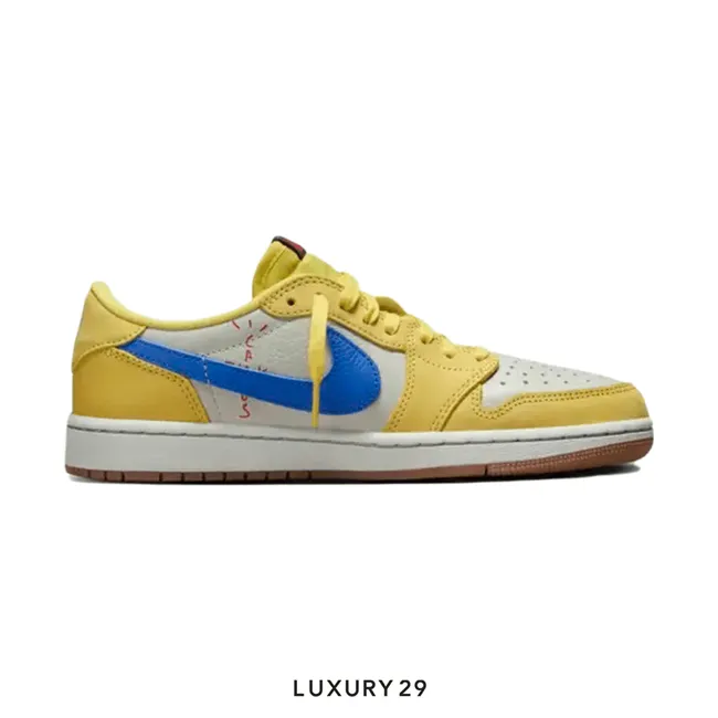 Nike Jordan 1 Retro Low OG SP Travis Scott Canary  (Women's) (W)
