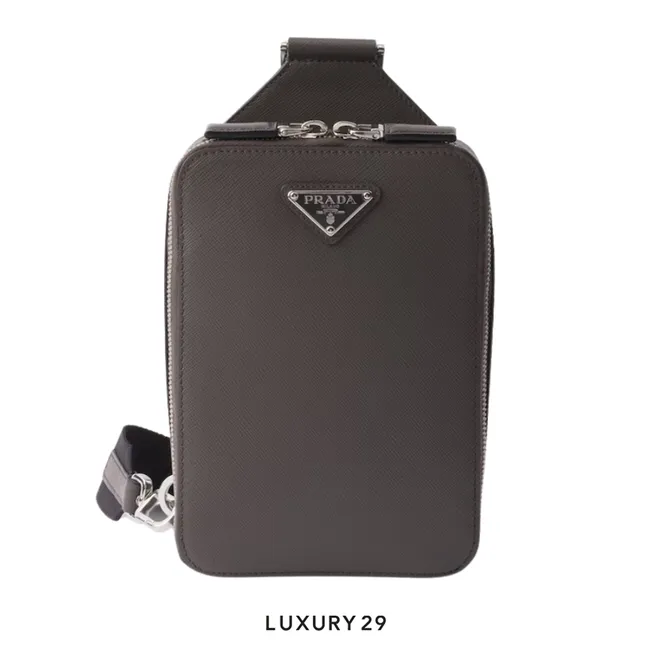 Prada Brique Saffiano leather bag Grey