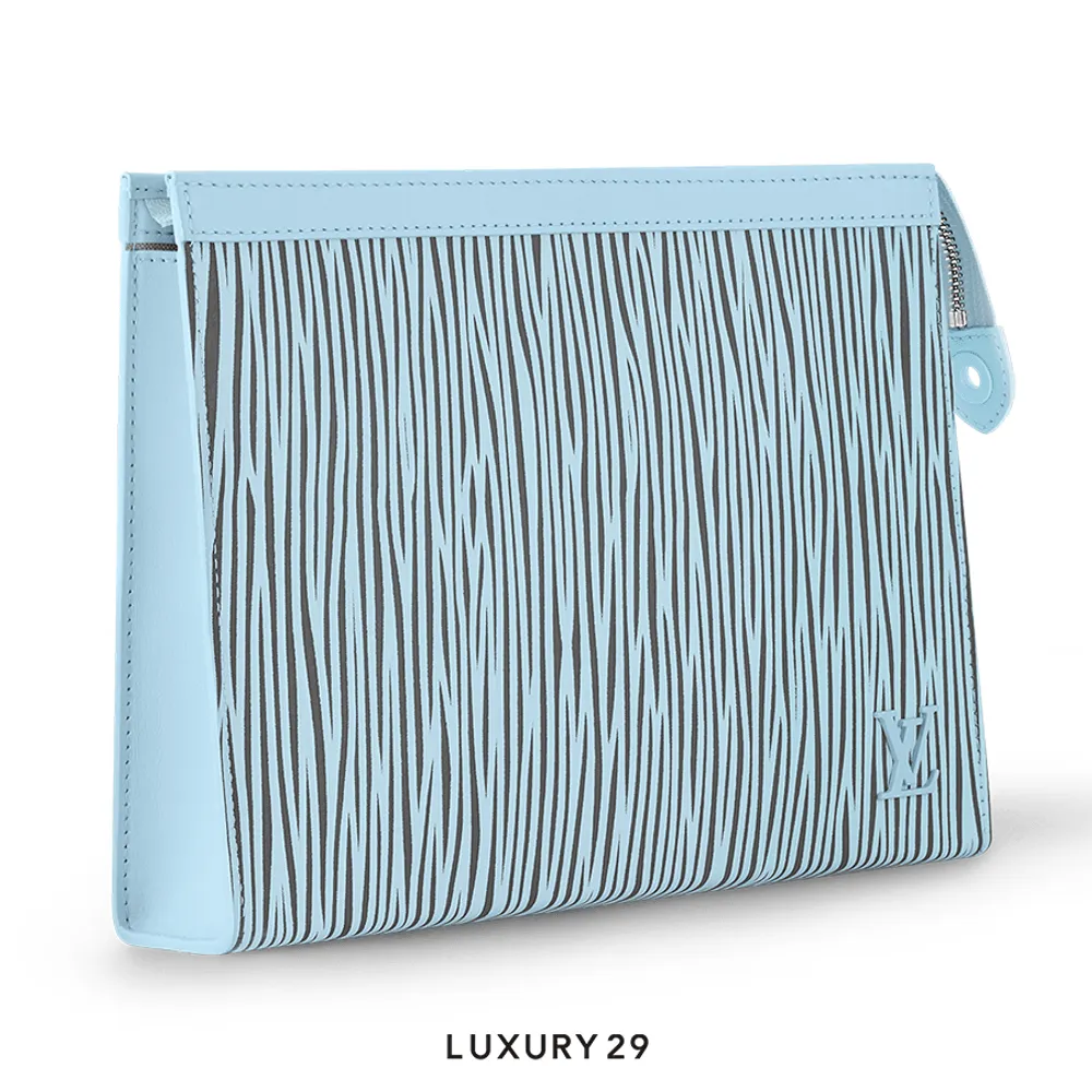 Louis Vuitton LV Pochette Voyage MM Pouch(Small, Blue)