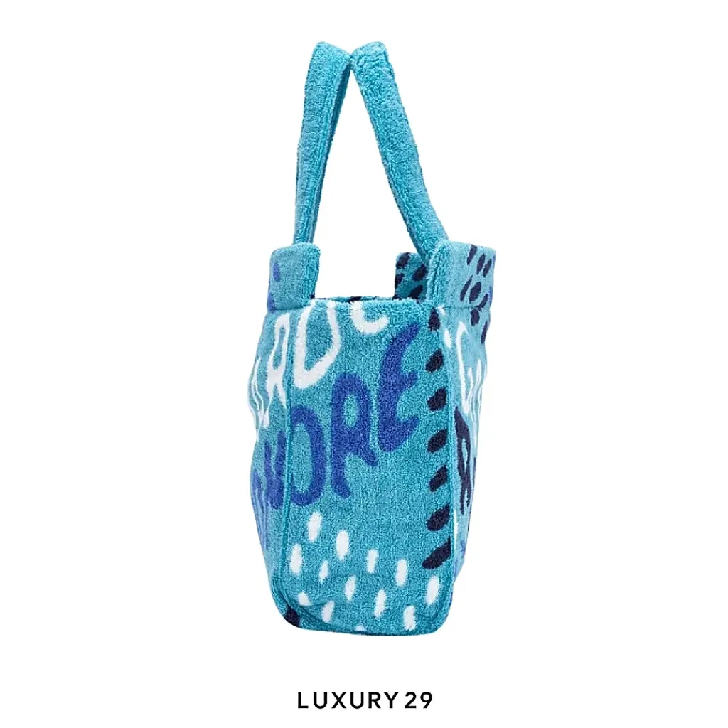 Goyard Limited Edition Tuequoise Sponge Terry PM Beach Tote 2025(Small, Blue)