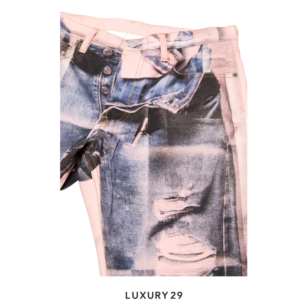 Acne Studios Trompe-loeil jeans - 1981 Pink(XS/XS, Pink)