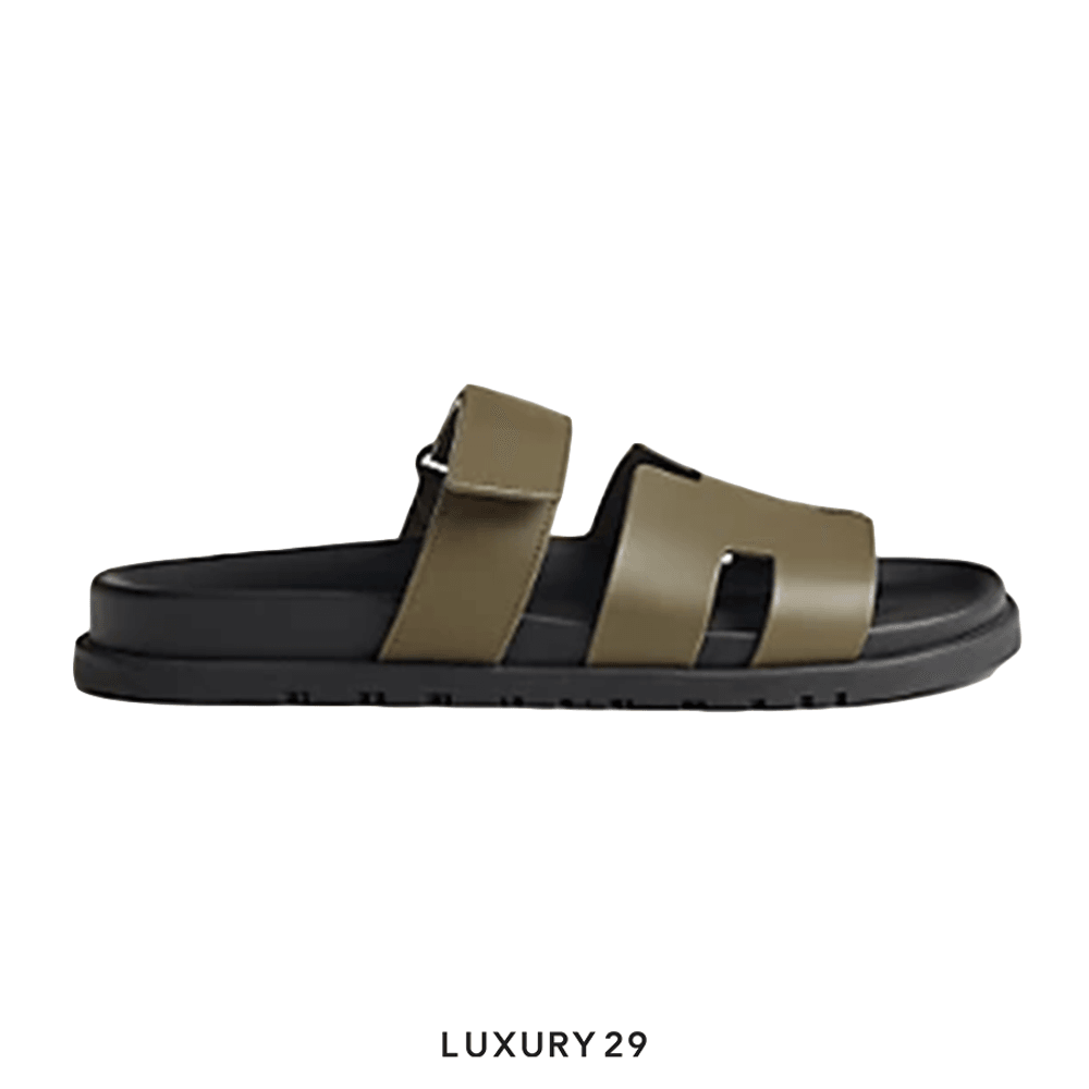 Hermes Chypre sandal Vert Toundra(43, Green)