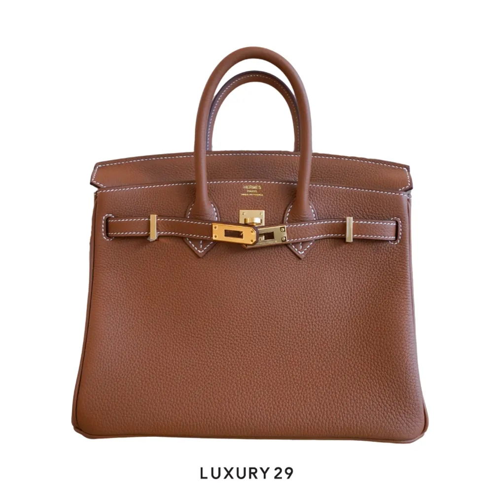 Hermes Birkin 25 Gold Togo Gold Hardware / B Stamp (2023)(Small, Gold)