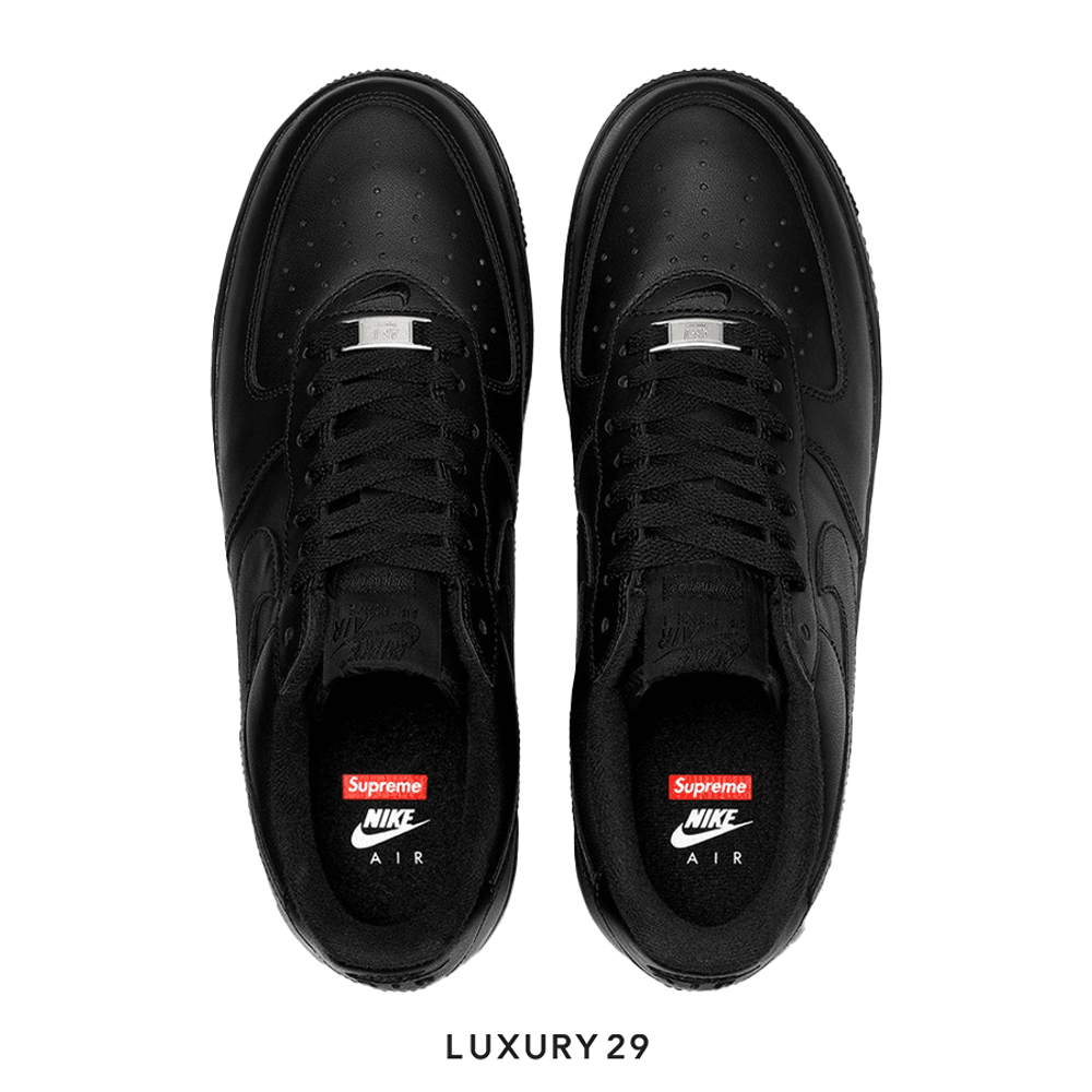 Nike Air Force 1 Low Supreme Black(M)(40, Black)