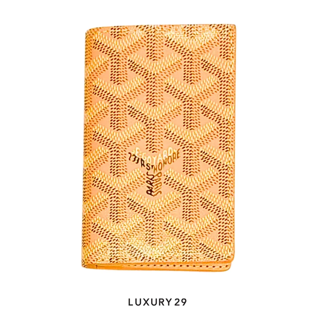 Goyard Saint-Pierre Card Wallet Yellow(Small, Yellow)