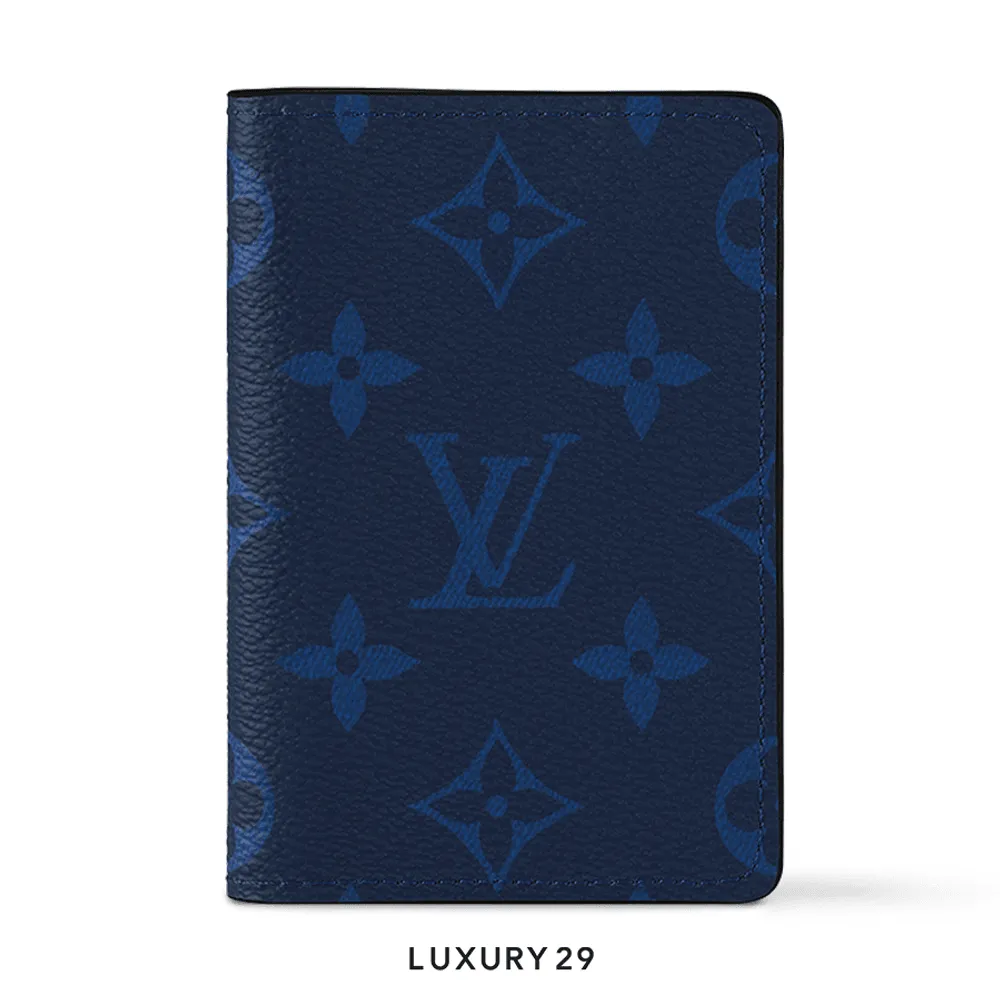 Louis Vuitton LV Pocket Organizer Navy Blue(Small, Blue)