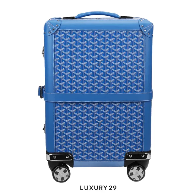 Goyard Bourget PM Trolley Case Sky Blue
