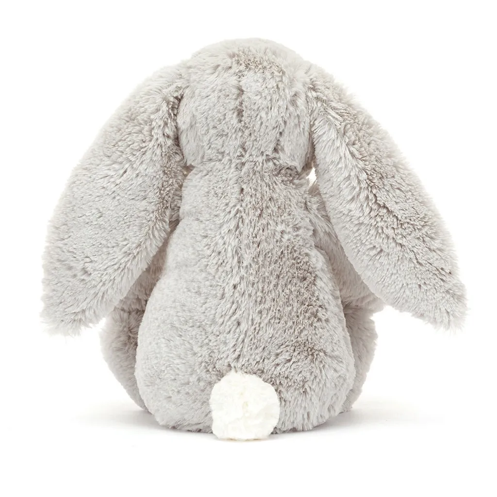 JellyCat Blossom Silver Bunny Bloom Grey(Medium, Grey)