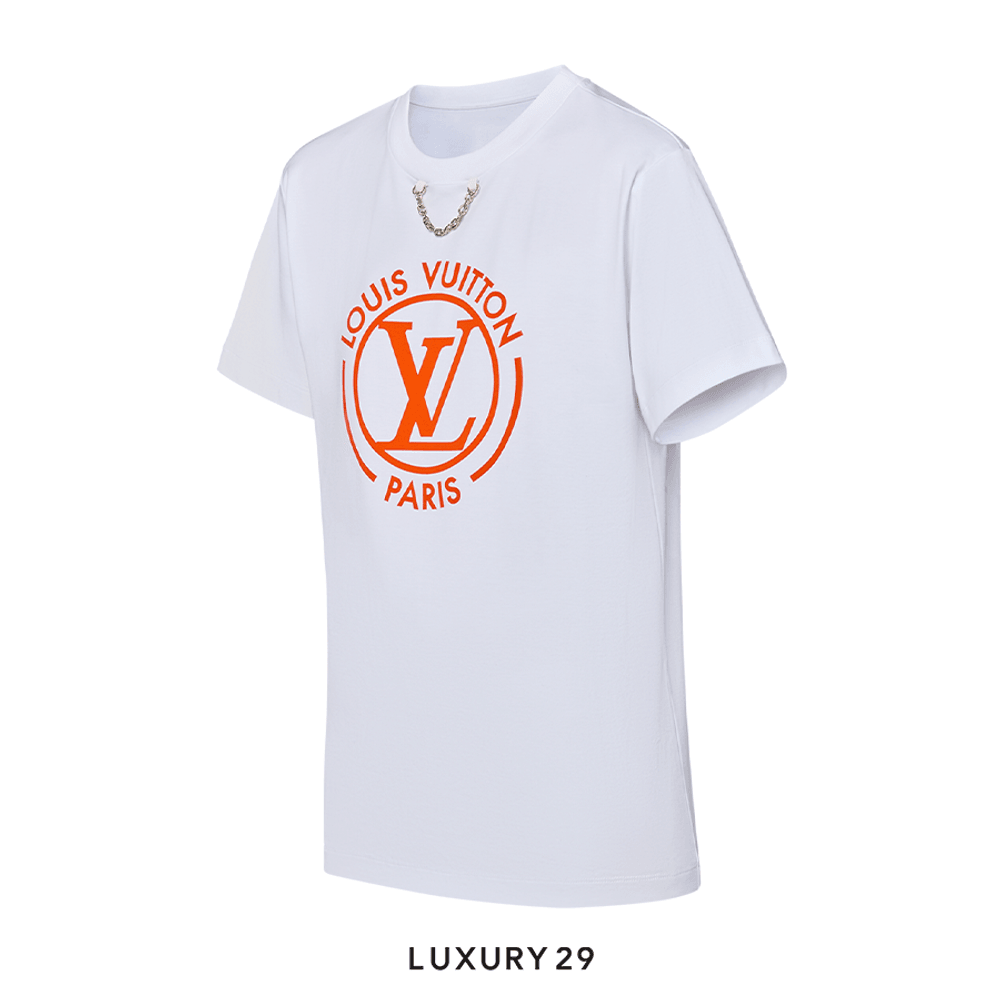 Louis Vuitton LV Flocked LV T-Shirt(XS, White)