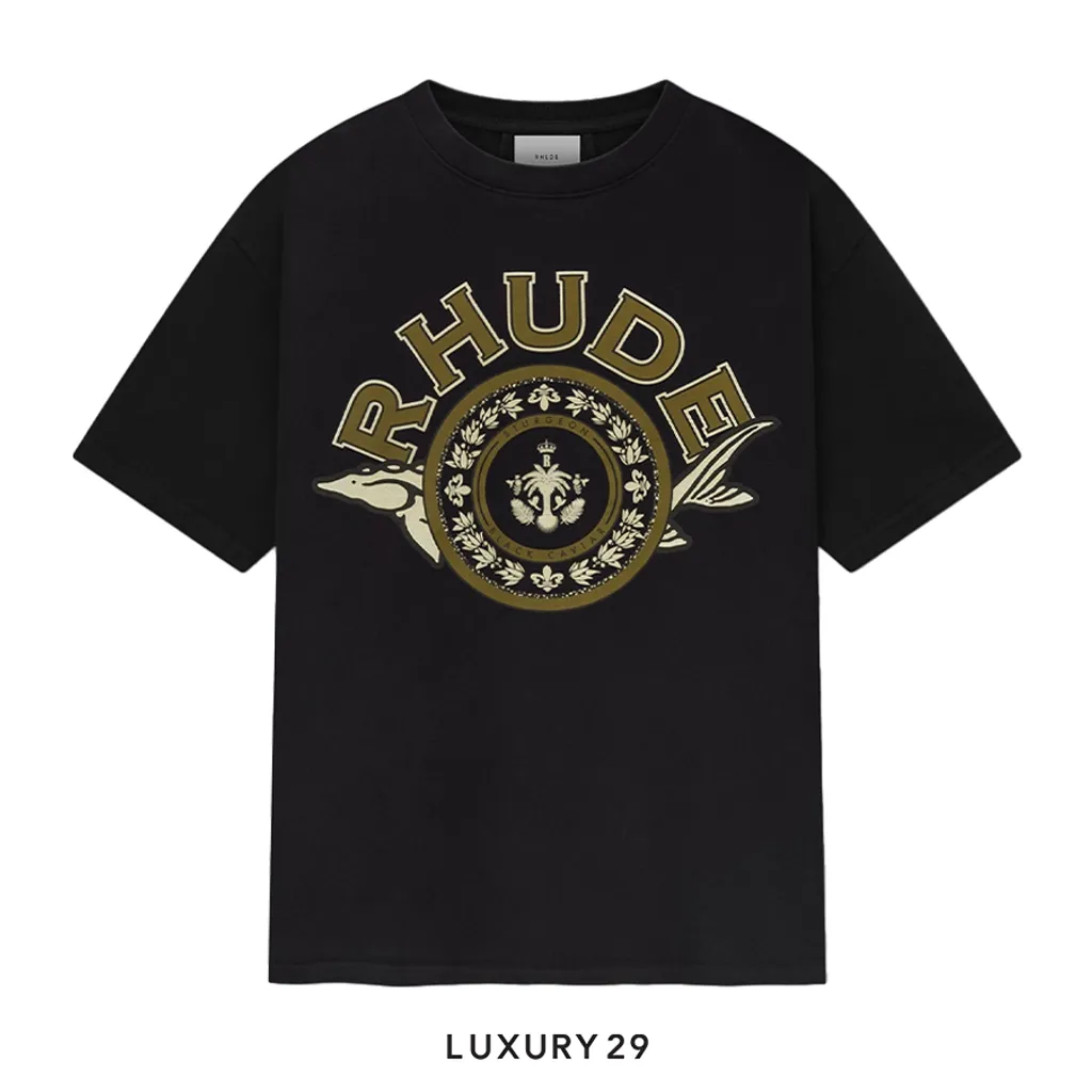 RHUDE CAVIAR TEE BLACK(M, Black)