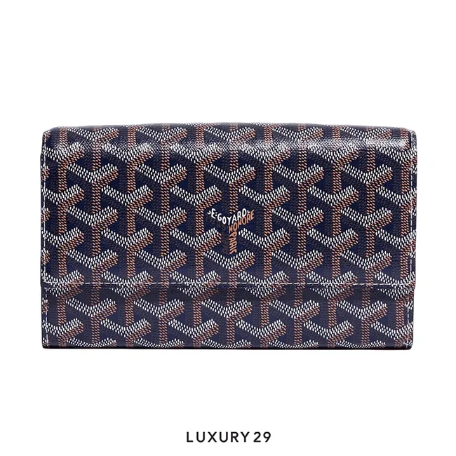 Goyard Varenne Continental Wallet Navy Blue