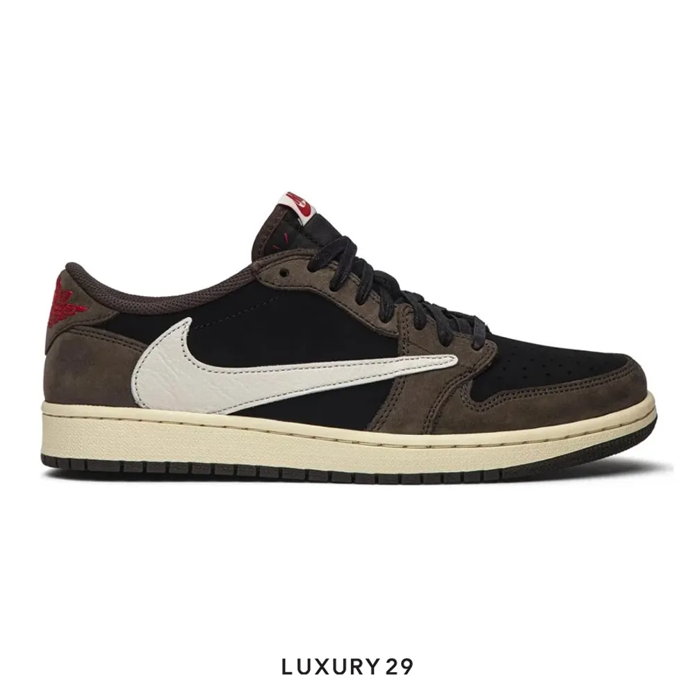 Nike Jordan 1 Retro Low OG SP Travis Scott Mocha(41, Brown)