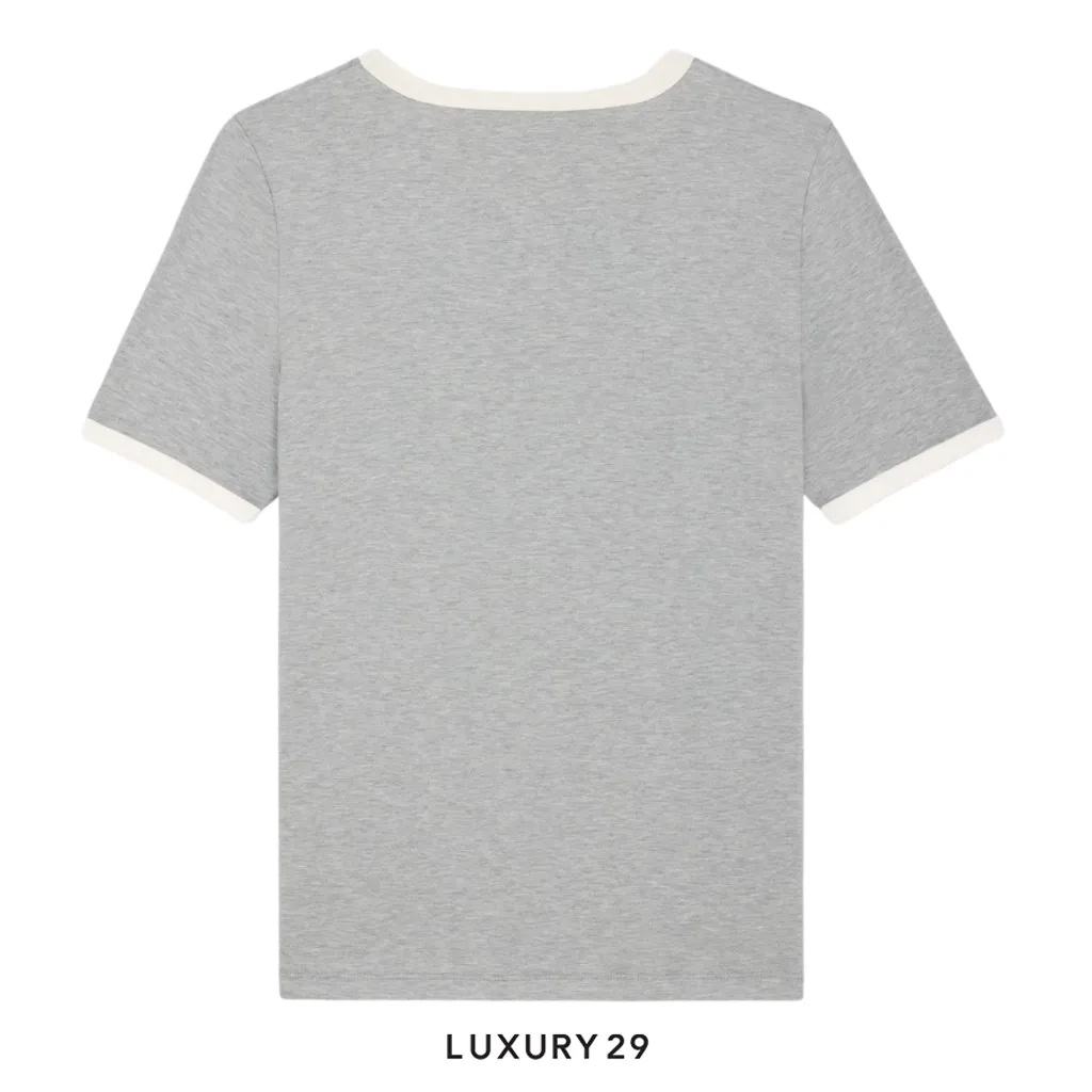 Celine anchor 70s t-shirt in cotton jersey Grey(XS, Grey)