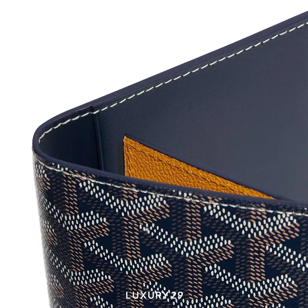 Goyard Grenelle Passport Cover Navy Blue(Small, Blue)