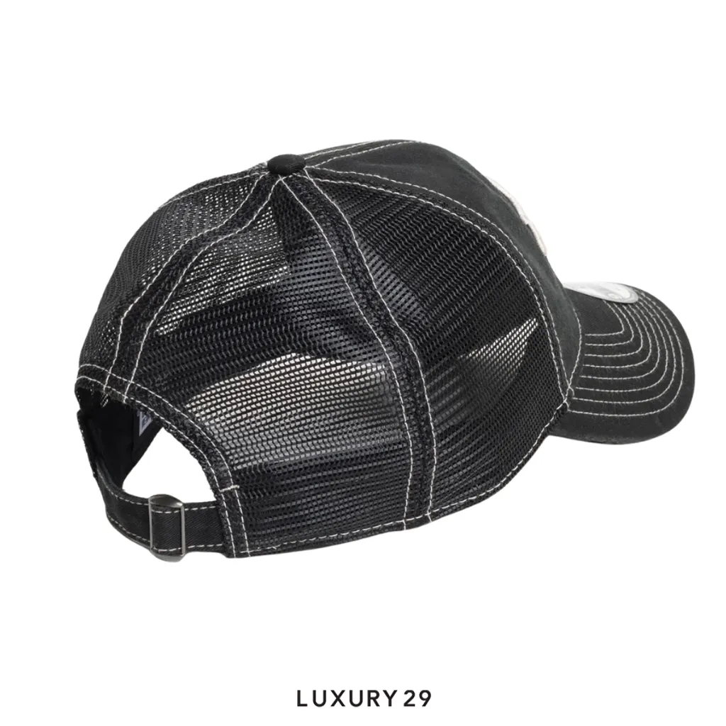 STUSSY 9TWENTY WASHED BASIC TRUCKER BLACK(Free Size, Black)