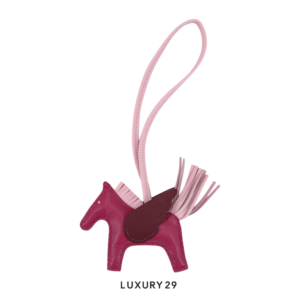 Hermes Rodeo Pegase PM charm Rose Sakura Rouge(Small, Pink)