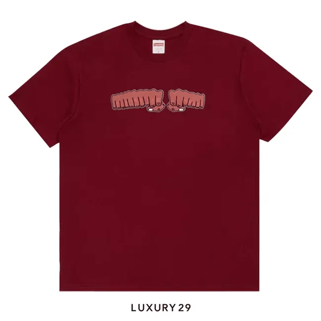 Supreme x Toy Machine Fist Tee 'Cardinal'