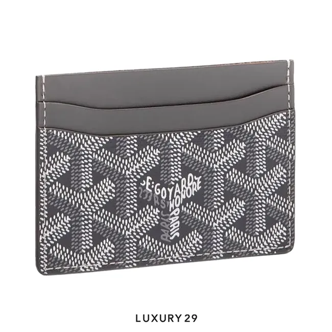 Goyard Saint-Sulpice Card Wallet Grey