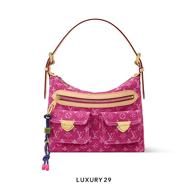 Louis Vuitton LV Baggy NM bag Fuchsia Pink Denim
