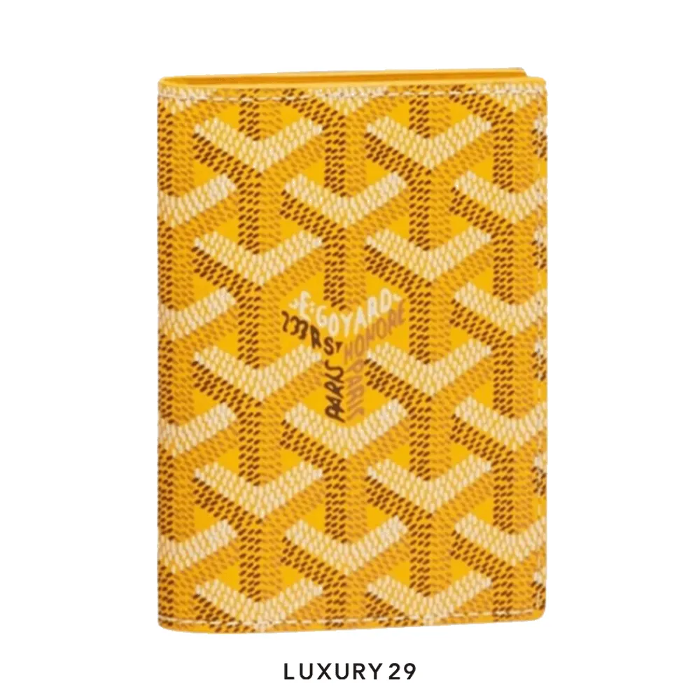 Goyard Saint-Marc Card Wallet Yellow(Small, Yellow)