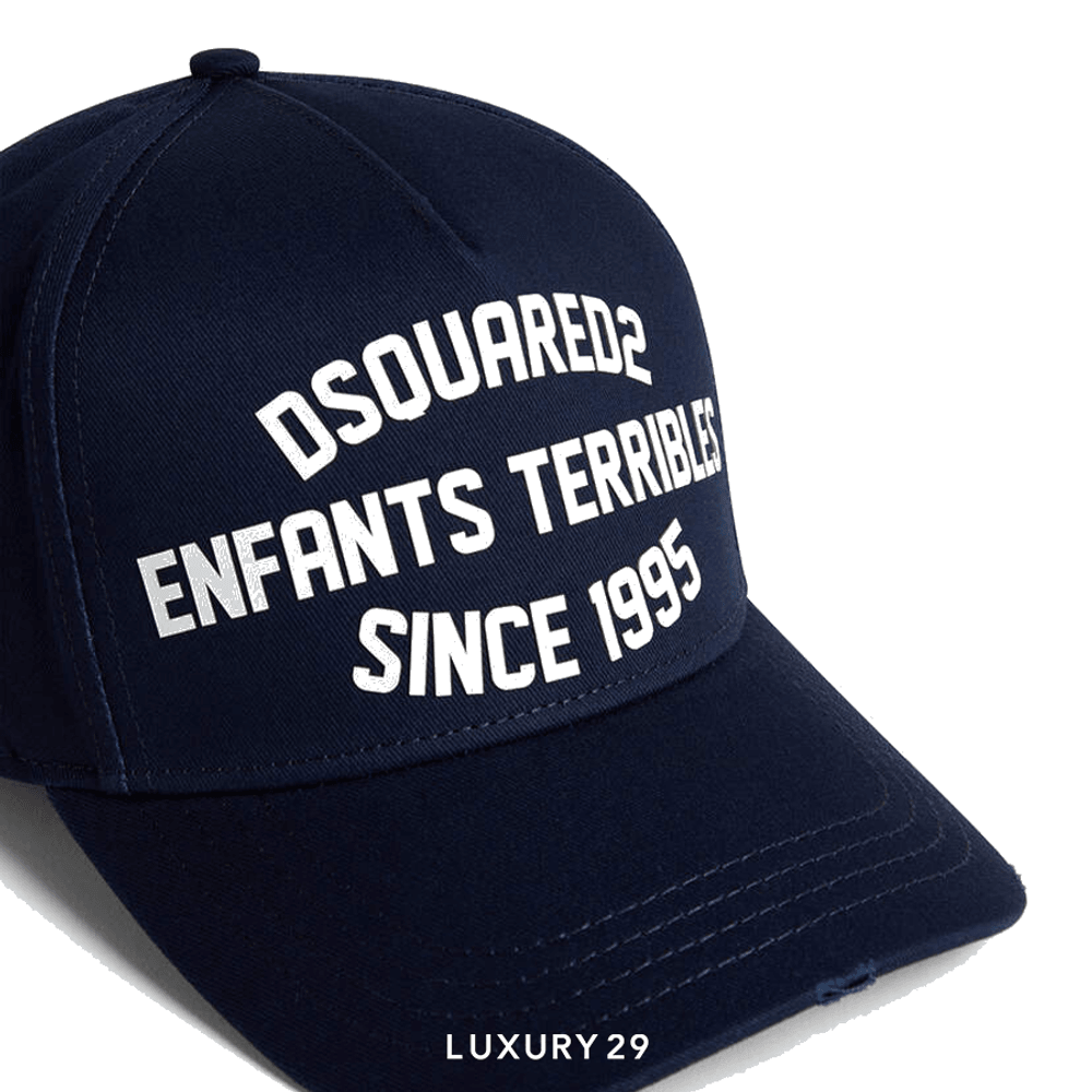 DSQUARED2 BASEBALL CAP Black(Free Size, Black)