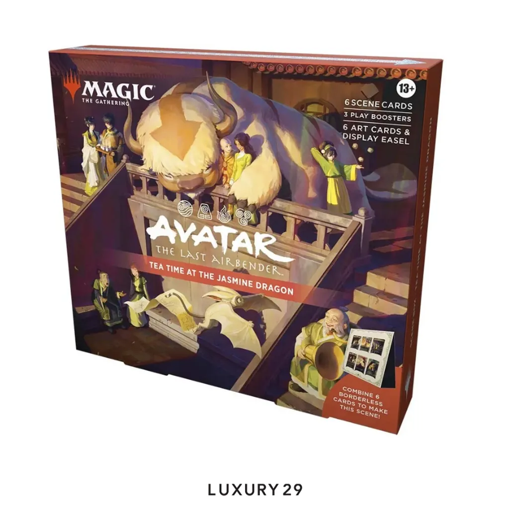 Magic The Gathering Avatar The Last Airbender Scene Box Tea Time at the Jasmine Dragon(Small, Multicolour)
