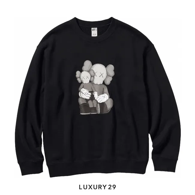 Uniqlo X KAWS Longsleeve Sweatshirt Black