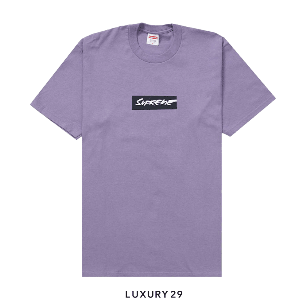 Supreme box logo purple on black store