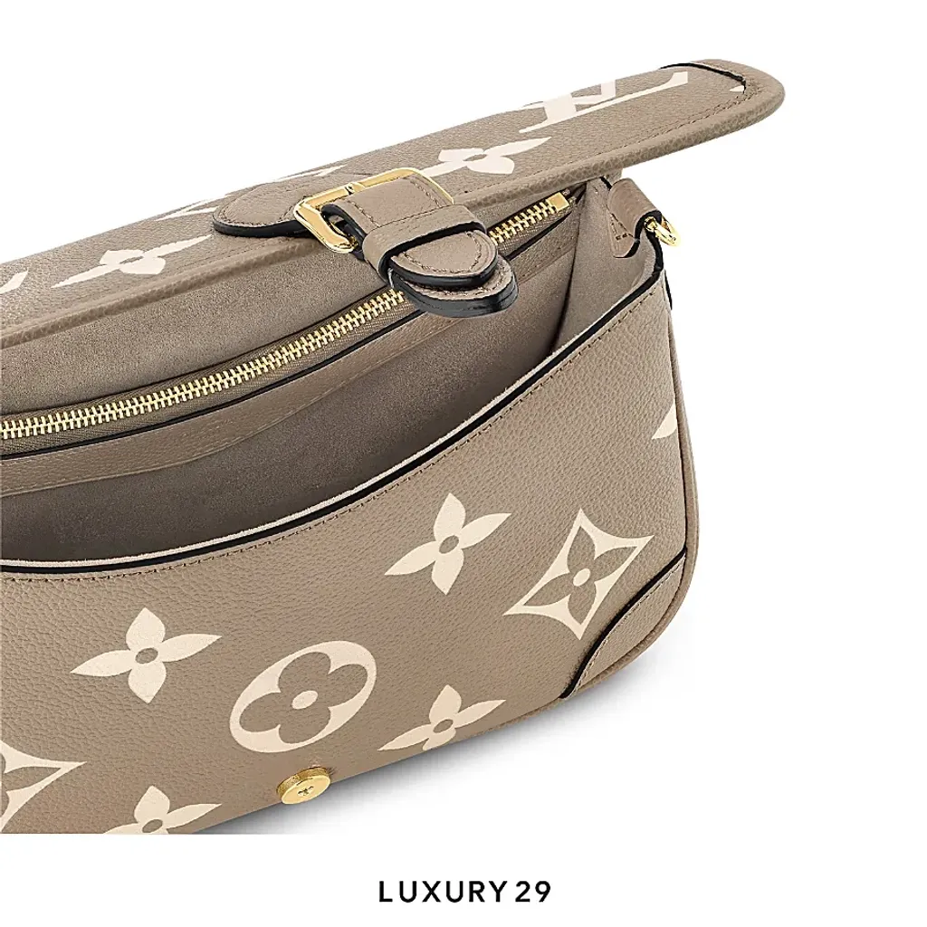 Louis Vuitton LV Diane Satchel Bag  Monogram Tourterelle Beige/Cream(Medium, Neutrals)