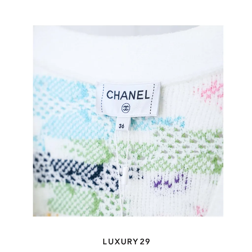 Chanel Flower Patterns Casual Style Rib Street Style Party Style(S, Multicolour)
