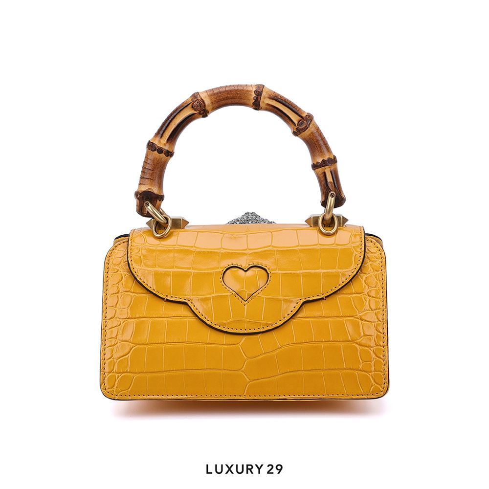 Gucci bag yellow croc panther diamond head Gucci bag yellow croc panther diamond head