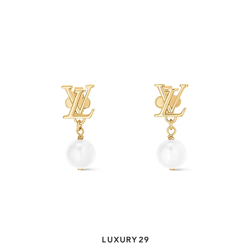 Louis Vuitton LV  Iconic Louisa Earrings Gold(Free Size, Gold)