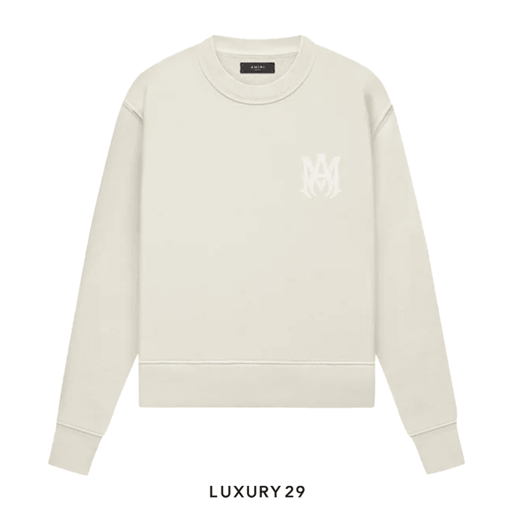 Amiri Core Crewneck Sweatshirt 'Alabaster'(S, Neutrals)