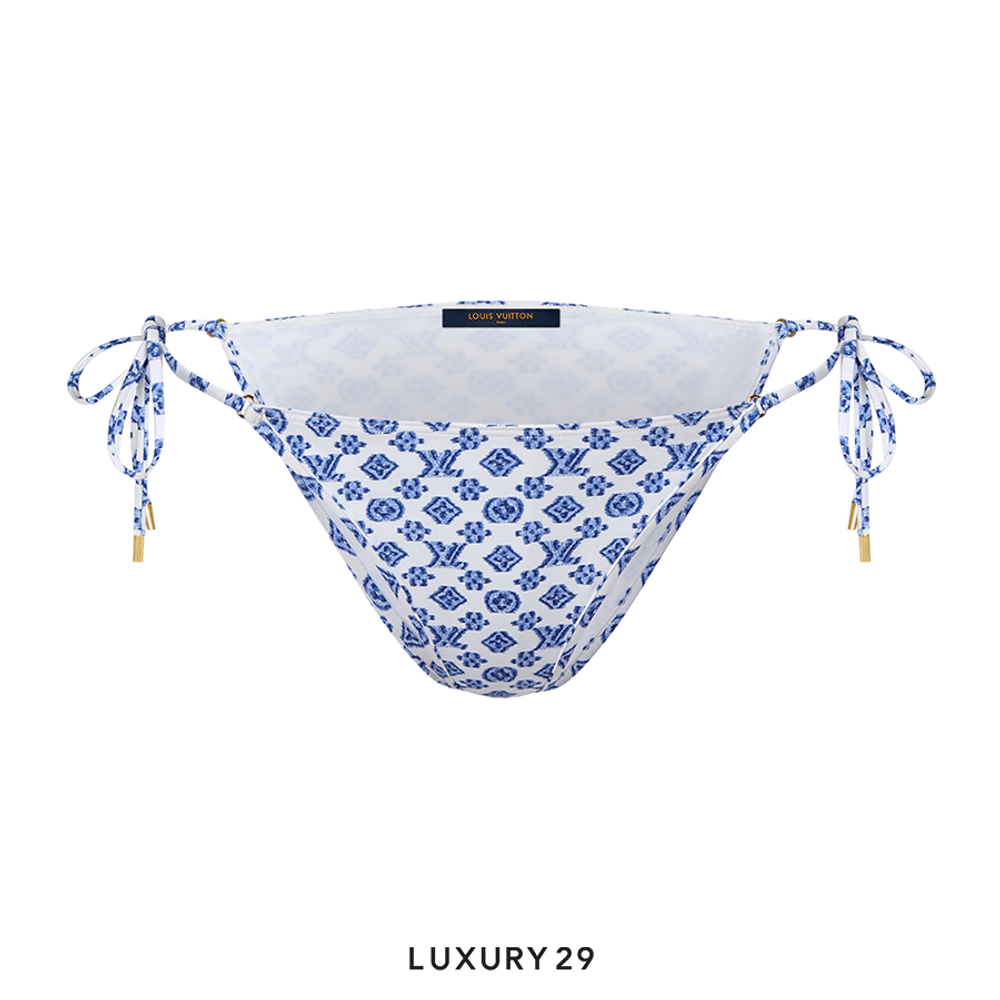 LV Blurry Monogram Bikini Bottom(36, Blue)