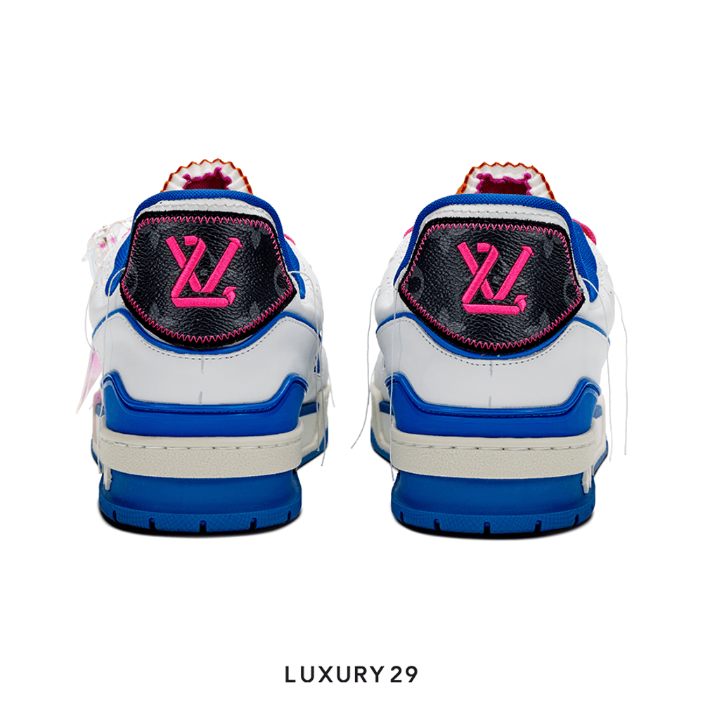 Louis Vuitton LV Trainer Upcycling(M)(40, Blue)