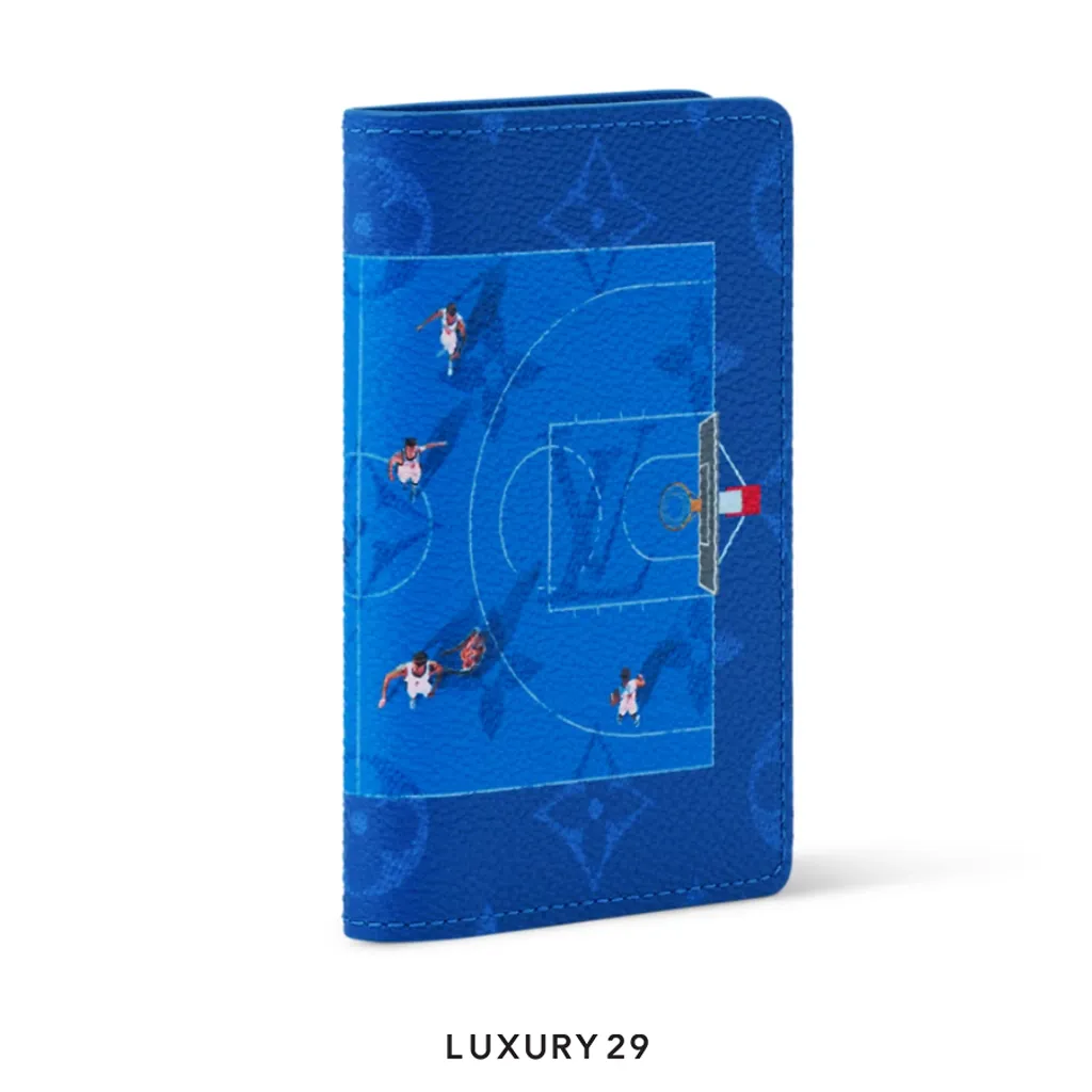 Louis Vuitton LV Pocket Organizer Wallet Blue(Small, Blue)