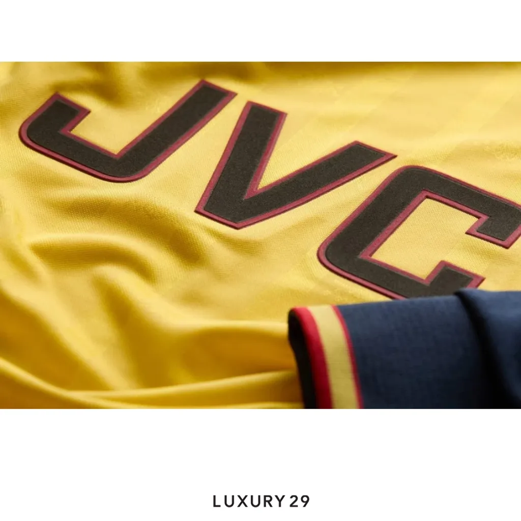 Arsenal Retro 88-89 Away Long Sleeved Shirt Yellow(M, Yellow)
