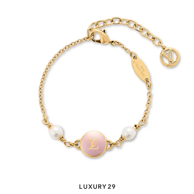 Louis Vuitton LV Pearly Confetti Bracelet Gold